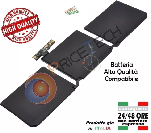 BATTERIA di ricambio Laptop per Apple Macbook Pro 13" A1708 2016 2017 A1713