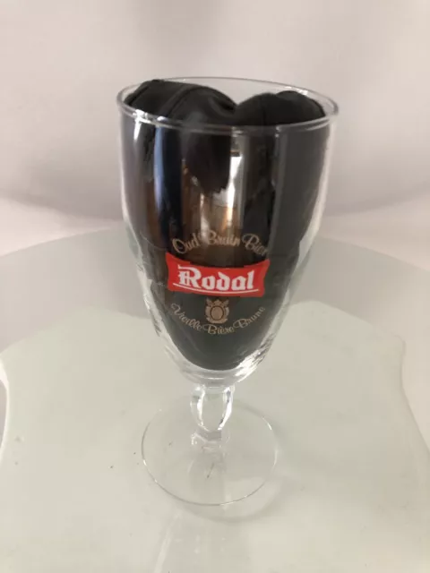 Bière Rodal Oud Bruin Vieille Bière Brune Bière Brune Belgique Verre Très Rare Collectionneurs 3