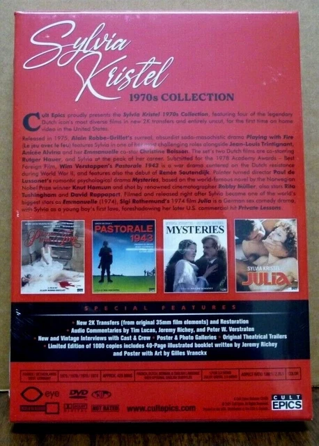 SYLVIA KRISTEL 1970S Collection (4-DVD Box Set Booklet) BRAND NEW