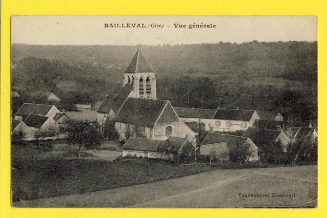 cpa FRANCE Oise 60 - BAILLEVAL general view stamp AUNEUIL on stamp