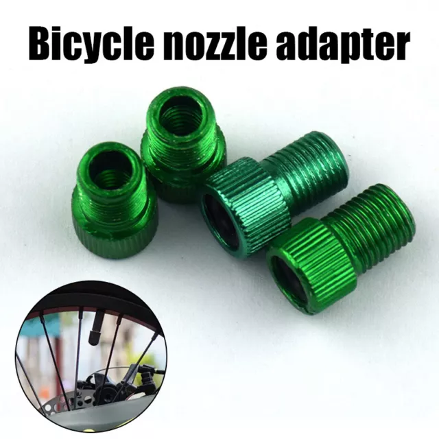 4 Pack Presta to Schrader Valve Stem Adapter Converter Bicycle Bike Tire Tub