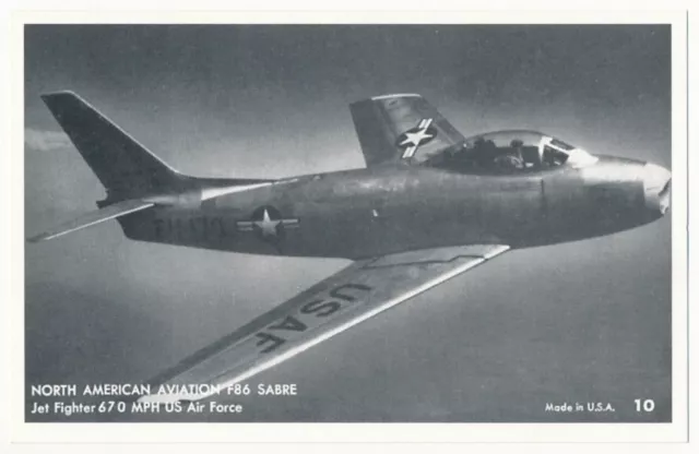 North American Aviation F86 Sabre Jet Fighter, US Air Force