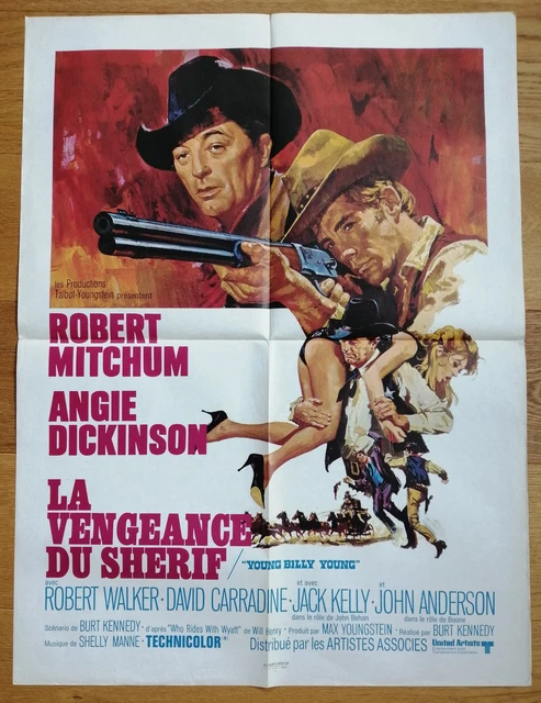 VENGEANCE DU SHERIF affiche cinema originale 80x60 robert mitchum western