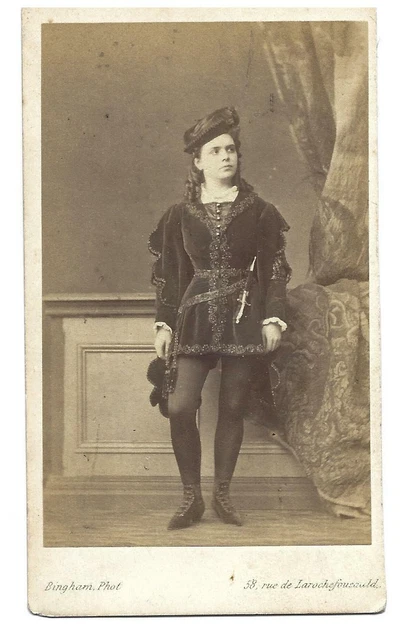 BINGHAM, PARIS, PRINCESSE de Wales Vintage Albumdruck, CDV. CDV