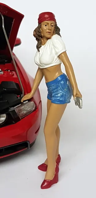 American Diorama 1/18 Scale Lady Mechanic Katie Polyresin figure model display