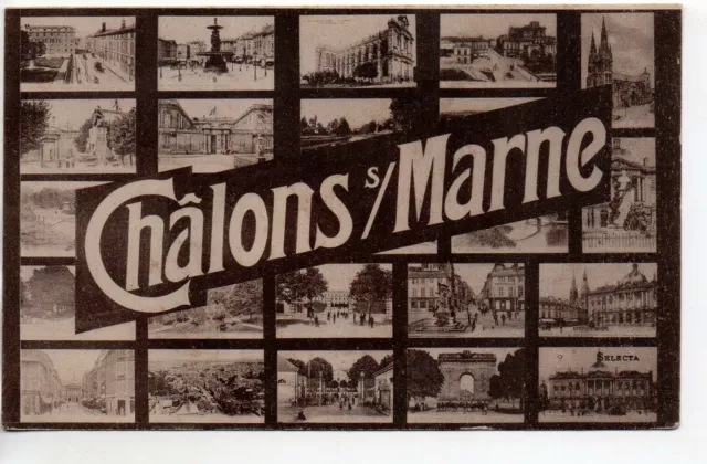 CHALONS SUR MARNE - Marne - CPA 51 - carte Souvenir multi vues