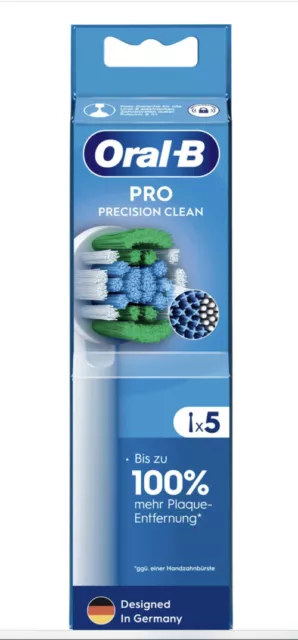 Braun Oral-B Oral-B Precision Clean mit CleanMaximiser 5 Pack Aufsteckbürste OVP 2