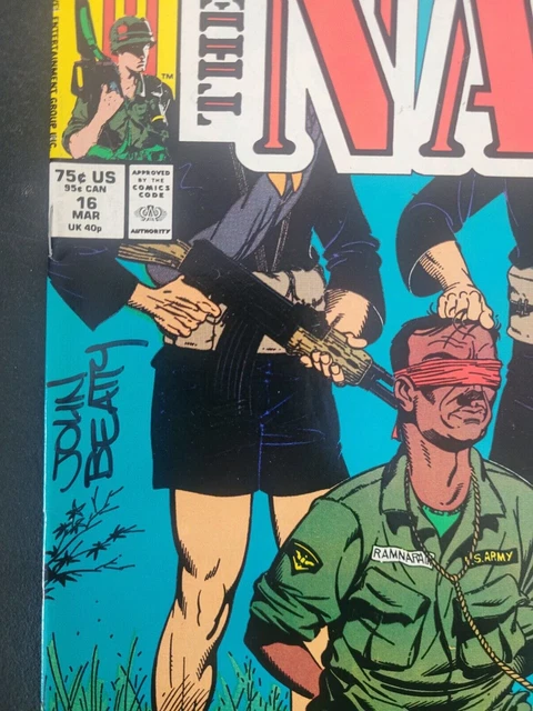THE 'NAM #16 (1989) MARVEL COMICS WAR! SIGNED / AUTOGRAPHED by JOHN BEATTY 2