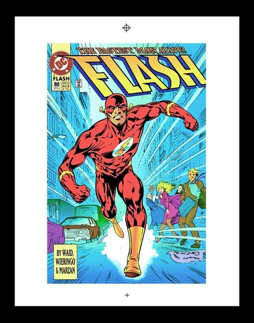 Alan Davis Flash #80 Rare Production Art Cover