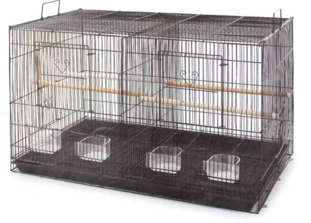 Brand New Canary Finch Breeding Cage Carrier with Divider * ED403