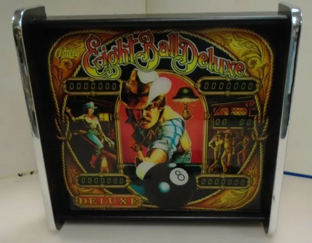 Bally Eight Ball Deluxe Pinball Head LED Display light box