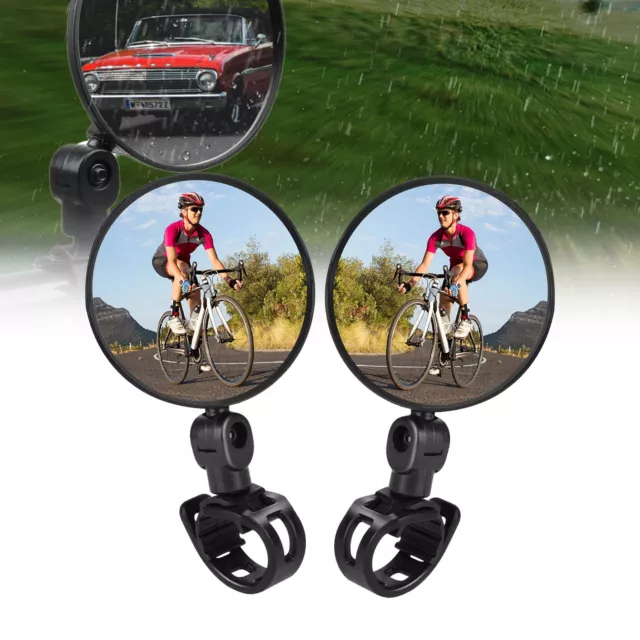 MTB Bike Bicycle Rearview Mirror 360 Rotate Cycling Side Rear View for Handlebar