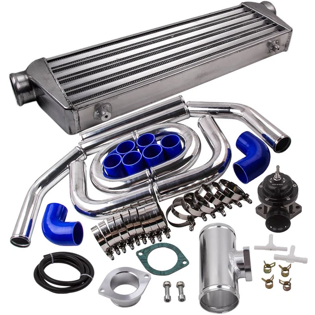 INTERCOOLER PIPING PIPE Kits+WATER COOLER+Billet Aluminum TypeS Blow ...