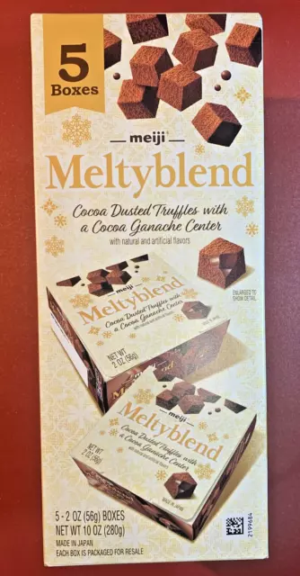 Japanese Meiji Meltyblend Cocoa Dusted Truffles With Cocoa Ganache Center 10 oz