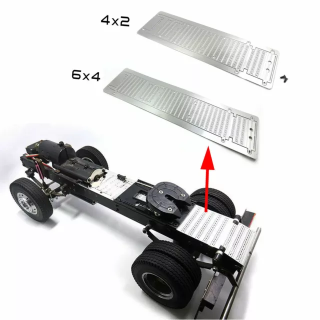 For Tamiya 1/14 RC Truck 6X4 4X2 Stainless Steel Universal Beam Decorative Cover