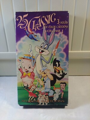 25 CLASSIC ALL STAR CARTOONS VOLUME 1 VHS 3-Hours of Color Cartoons ... image