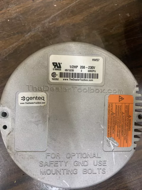 Genteq Endura HW57 1/2 HP 208/230 X13 #M025