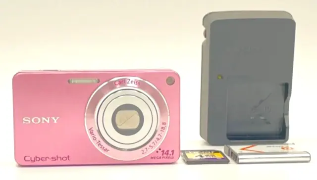 [EXC+5] SONY Digital Camera DSC-W350 Pink Cyber-shot 4.0x Optical zoom with 4GB