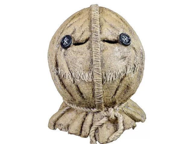 Trick R Treat Sam Mask Halloween Horror Haunted House Latex Official Burlap Look