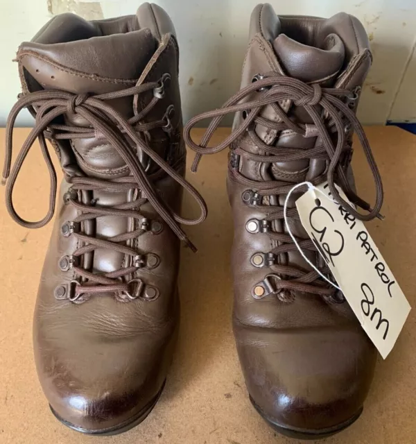 8M  Male ITURRI Patrol Brown Boots British Army Leather Boots