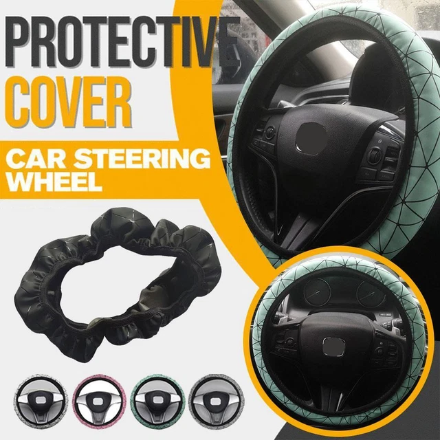 Coprivolante auto in pelle nera traspirante antislip senza slittamento musthave auto