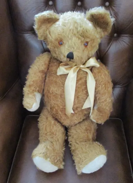Vintage Large Traditional Growler Teddy Bear, possibly German?, 64cm, 25"