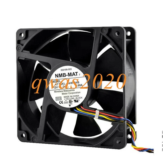 NMB 4715KL-04W-B46 DC 12V 0.90A Cooling Fan - 120x38mm - 4-Pin Connector - New
