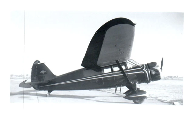 Stinson Reliant Gullwing Airplane Aircraft Vintage Photograph 5x3.5" NC46122