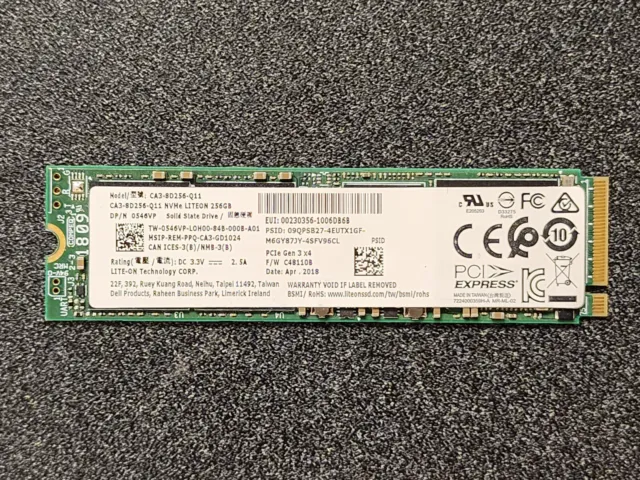 Dell M.2 PCIe NVME Gen 3x4 Class 35 2230 Solid State Drive - 512GB