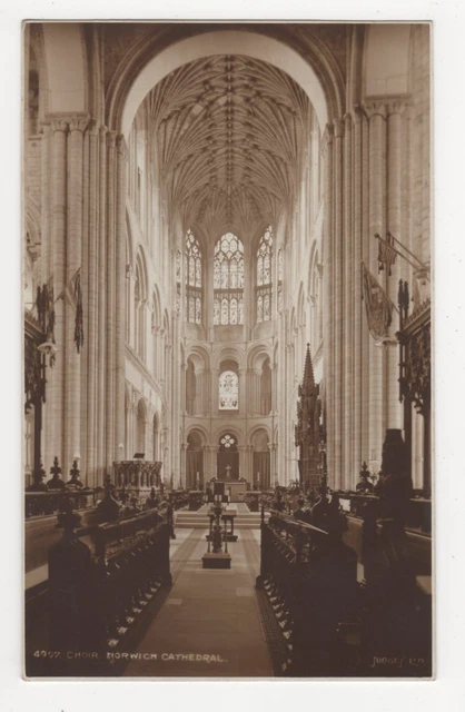 Chor Norwich Kathedrale, Richter 4997 Postkarte, A891