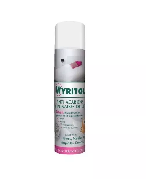 Traitement Insecticide Aerosol Anti Punaises De Lit Acariens Wyritol 500 Ml