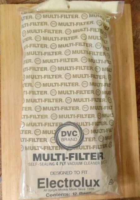 DVC Electrolux Upright Vacuum Cleaner Bag STYLE U 10 Bags 4-Ply Open PKG