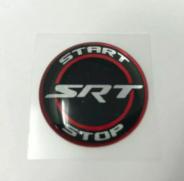 Challenger Charger Journey Starter Push Start Button Decal Emblem SRT Black red