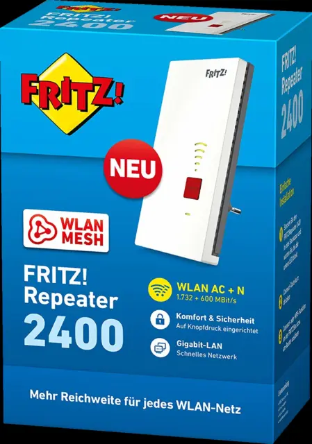 AVM Fritz! Repeater 2400 (20002855) von Händler ⭐⭐⭐⭐⭐