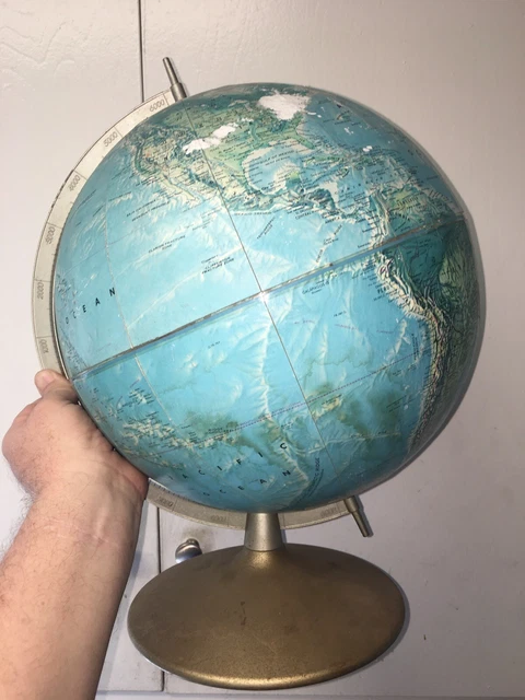 PRE-1970 RAND MCNALLY World Portrait Globe: 12” $49.99 - PicClick