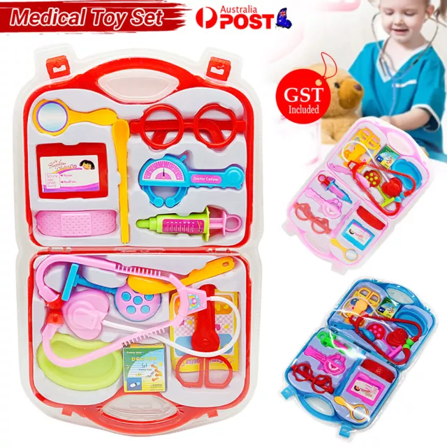 Kids Doctor Case Kit Toy Play Pretend Educational Hospital Medical Set Supplies