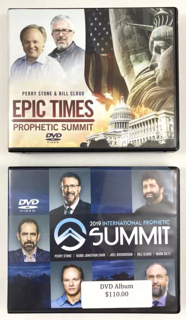 Perry Stone & Bill Cloud 2020 Epic Times & 2019 Int. Prophetic Summit DVD Lot