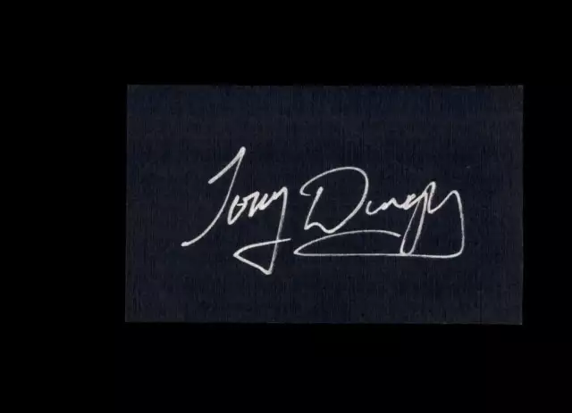 Tony Dungy Hand Signed 3x5 Index Card Autograph NFL HOF Baltimore Colts