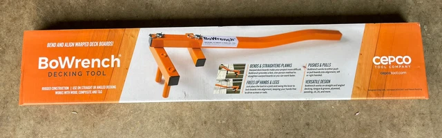 Cepco Tool Company Bw-2 Bowrench Decking Tool One Person Easily Bend Deck Boards