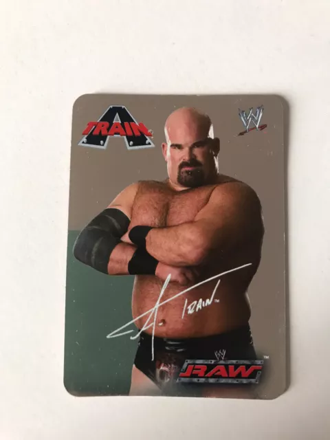 Card wrestling - WWE WWF - A Train - signed