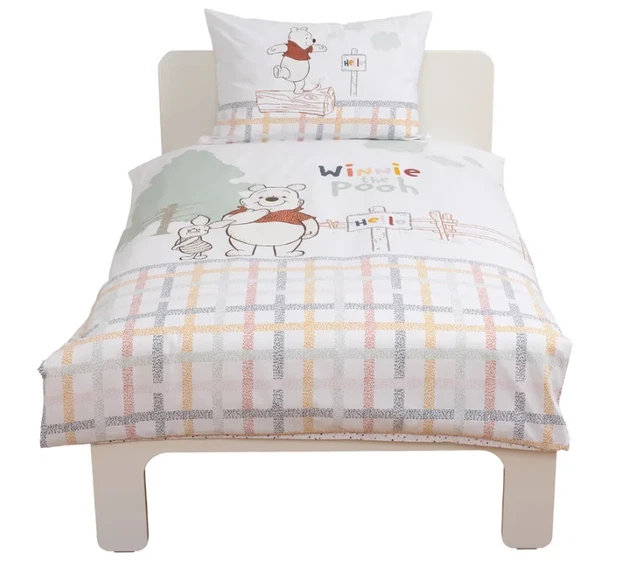 Disney offizielles Winnie The Pooh Wendebett Kleinkind Bettdecke Set 100 % reine Baumwolle