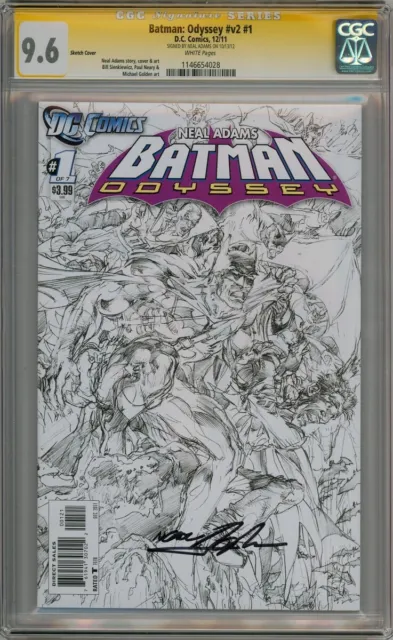 Batman Odyssey 2 #1 Sketch Variant Cgc 9.6 Signature Series Signed Neal Adams Dc