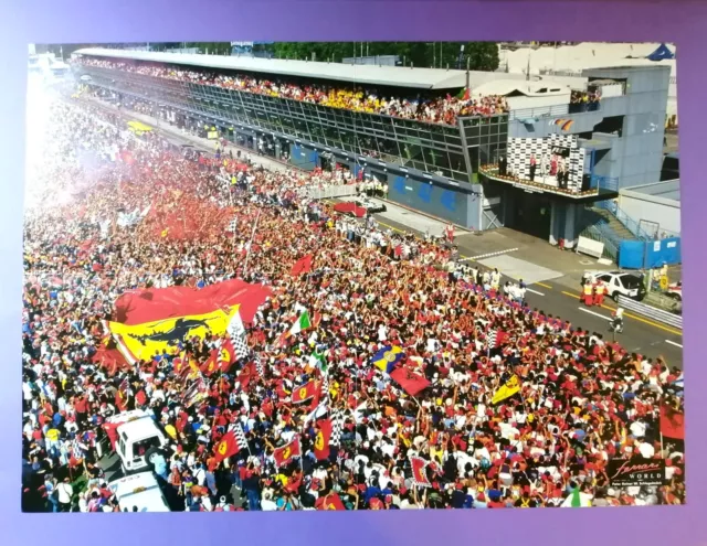 altes Poster Formel 1 Italien Monza 2000 Win Michael Schumacher Ferrari 42x59cm