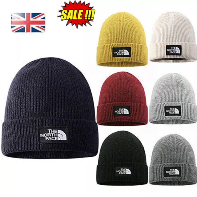 The North Women's Men's Unisex Knitted Beanie Hat UK Winter Warm Ski Skull Cap~