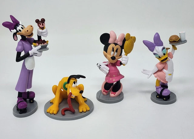 Disney Cake Topper Minnie Mouse Daisy Duck Pluto Clarabelle Cow Lot of 4
