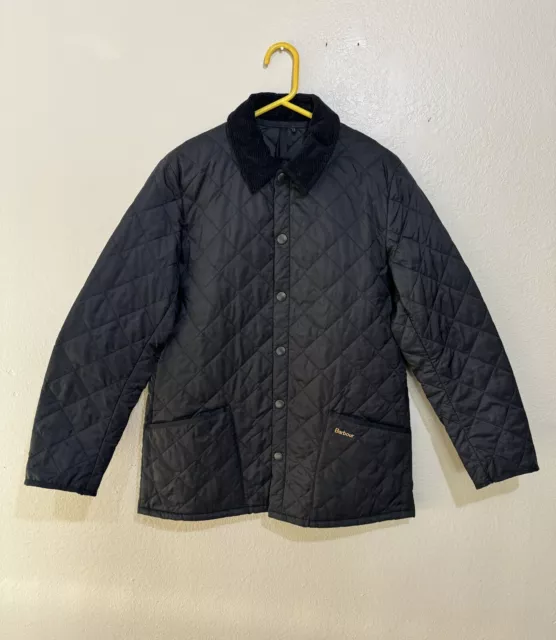 Barbour Heritage Liddesdale Quilted Jacket Black Men’s Sz M