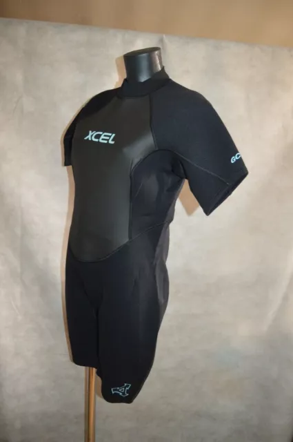 Combinaison Shorty Neoprene Gcs 2 Xcel Xxl / 14 Wetsuit Surf/Body Neuf Black 3