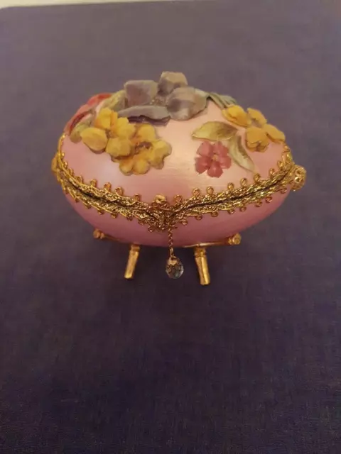 Vintage Russian Style Hand Crafted Decorative Egg- Opens