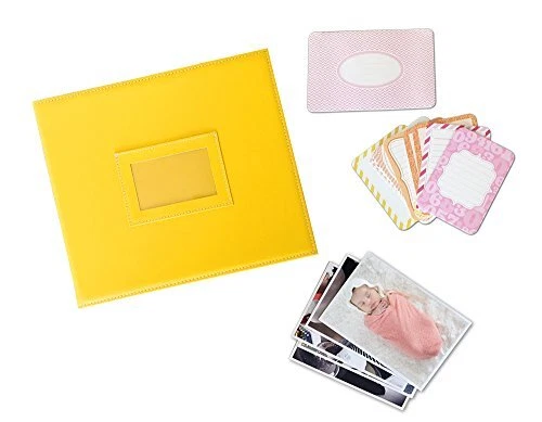 Fotovive Baby is Here First Year Photo Album Sunflower Baby Girl Cards 60 Pri...