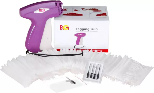 PAG Standard Tagging Gun Price Tag Attacher Gun for Clothing with 5 Needles and